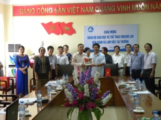 Working with the mission of the Ministry of Education and Sports of the Lao People's Democratic Republic