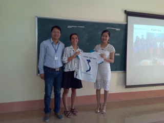 Farewell party with French exchange student