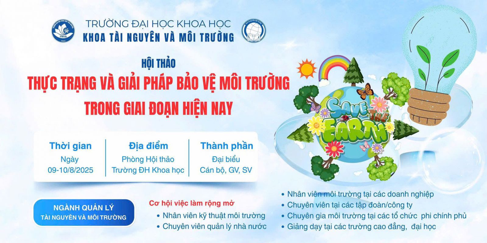 THÔNG BÁO TỔ CHỨC HỘI THẢO 