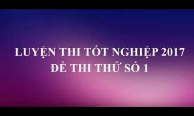 Ôn luyện thi THPT Quốc gia 2017 môn Toán - ThS Trần Đức Dũng: Đề thi thử số 01
