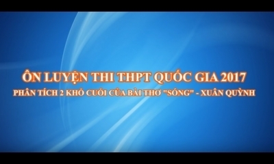 Ôn luyện thi THPT Quốc gia 2017 môn Văn - TS. Lê Thị Ngân: Phân tích 2 khổ cuối của bài thơ Sóng - Xuân Quỳnh
